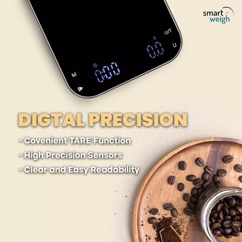 Smart Weigh High Precision Coffee Scale 3000g x 0.01g Digital
