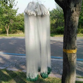 Alomejor Fishing Net Monofilament Small Gear Fishing Cage Hand Throw Fishing Net with Float 1 x 20 m (3 Fingers)