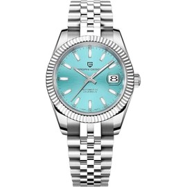 Pagani Design PD1645 Men's Automatic Watch 42 mm - Japanese Movement, Date Display, Sapphire Glass, 100 m Waterproof, Luminescence, Sports Business Men's Watch, sky blue, Bracelet