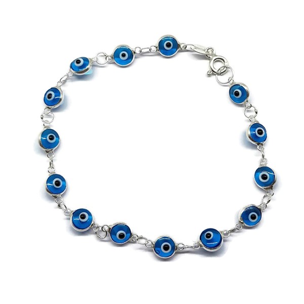 MYSTIC JEWELS by Dalia – Silver Evil Eye Bracelet –