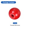 QUARKZMAN Pack of 2 Threaded Ball Knobs, M16 Female Thread