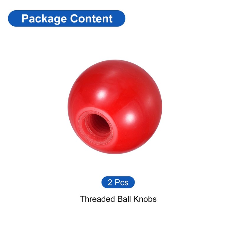 QUARKZMAN Pack of 2 Threaded Ball Knobs, M16 Female Thread