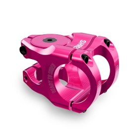 Shredr. - Attacco manubrio Edge Control MTB 31,8 mm | 0 gradi | 35 mm – Attacco manubrio corto per mountain bike moderne | 9 colori | con cappuccio Ahead dello stesso colore (rosa)