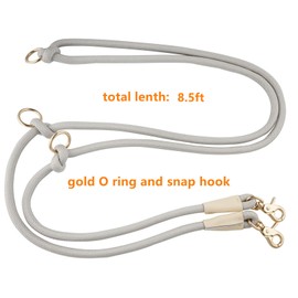 8.5ft Hands Free Nylon Rope Dog Leash,Adjustable Crossbody Dog Leash, Around The Waist Dog Walking Leash, Dog Rope Leash Hands Free