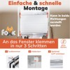 Pleated Blind Klemmfix White Blackout 85 x 220 cm Blackout