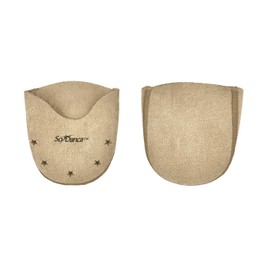 Microsuede Silicone Gel Toe Pads for Pointe Shoes, Vented (L)