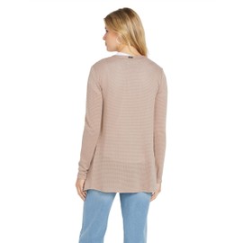 Volcom Women's Go Wrap Open Front Cardigan Sweater (Regular & Plus Size), Stone 1, Small