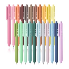 Mr. Pen- Retractable Gel Pens for Journaling, 22 Pack, Pastel, Morandi and Vintage Color Inks, Fast Dry, Colorful & Soft grip Barrels, Smooth Writing, 0.7mm Fine Point Aesthetic Pens