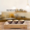 Mini Square Wooden Kongfu Tea Water Storage Serving Tray