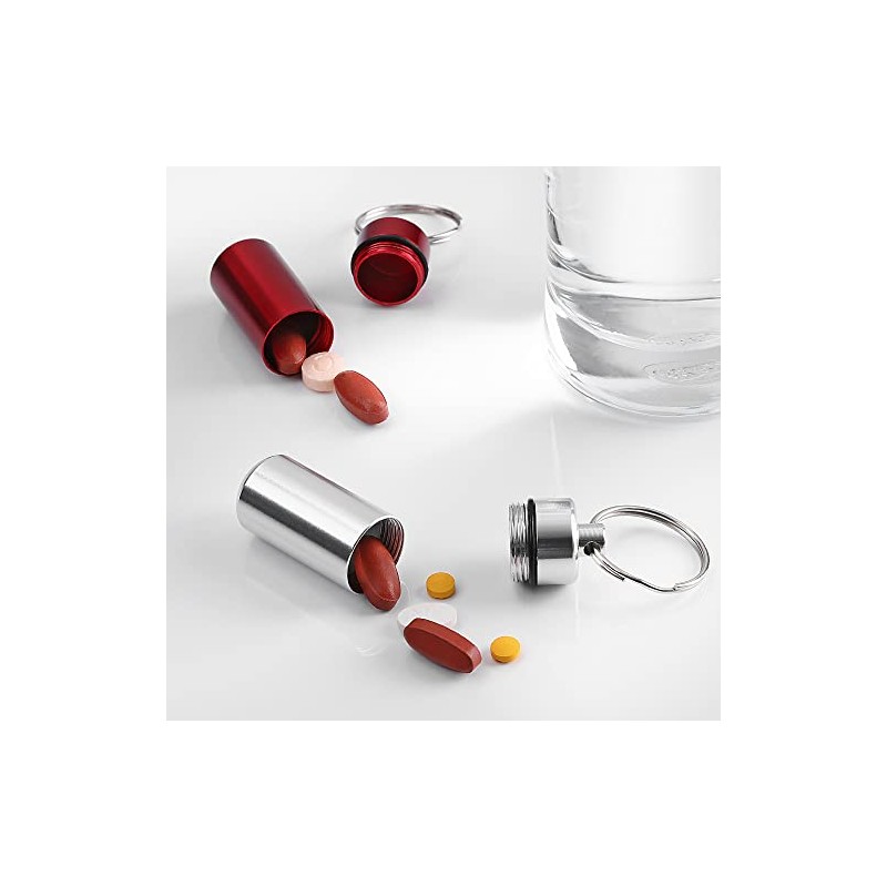 kwmobile kwmobile Key Ring Pill Cases (Pack of 2) -