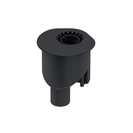 TECE 650003 drainline vertical drain (drain capacity 1.3 l/s; removable siphon immersion pipe; for rotating mounting) black