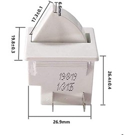 Refrigerator Door Light Switch 2 Feet for GE Whirlpool, Maytag, Admiral, Amana, Crosley, Jenn-Air, Kenmore, KitchenAid, Magic Chef