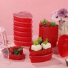 50Pcs Valentine's Day Heart Shaped Container Box, Reusable 16.9 Oz