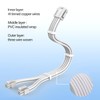 ELFJMZP 8 Pin Soft Nylon sheathed PC Cable for CPU