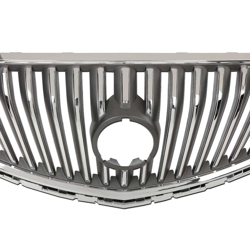 CHEDA Front Bumper Upper Grille Assembly Chrome Replacement Compatible with