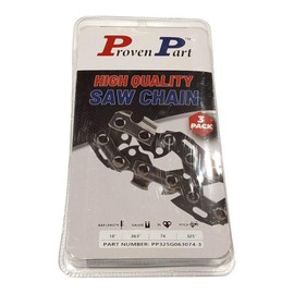 Proven Part 3-Pack of chainsaw Chain 325 Pitch 063 Gauge 74 DL Fits Stihl 26RM3 74