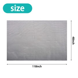 Sukh 48 * 118 Window Screen Mesh - Door Screen Replacement Mesh Fiberglass Screen Mesh Window Net Screen for Patio Porch Door Windows Net Screen