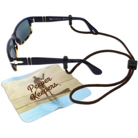 Peeper Keepers Eyeglass Retainer & Sunglass Holder Supercord Adjustable, Brown, 1pk