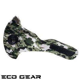 ECO-GEAR Anti Pollution Face Mask with Military Grade Protection | Anti Smoke, Exhaust Gas, Dust & Pollen