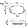 HELLA 2JA 343 570-011 Interior Light - Mini OvalLED G-LED