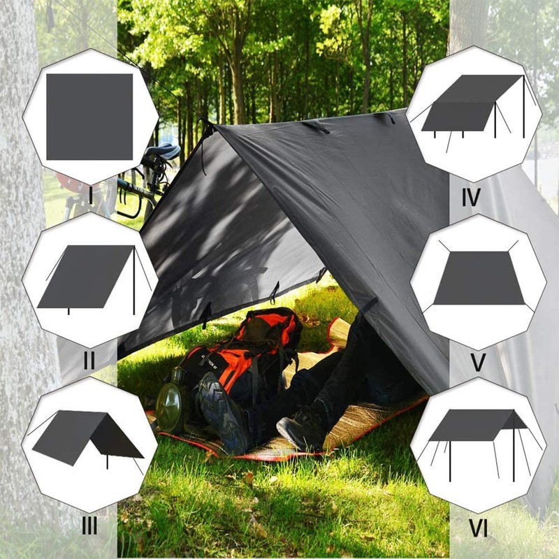KALINCO 10X10FT Tent Tarp, Picnic Mat Camping Tarp Tent Hammock