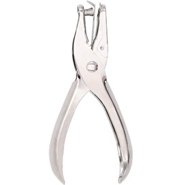 Jeemitery 3mm 1/8 Inch Small Mini Tiny Shaped Circle Metal Single Handheld Hole Paper Punch Punchers with 8 Sheet Punch Capacity for Tags Clothing Ticket