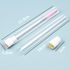 20pcs Mascara Wands Tube Reusable Lash Spoolies Pearl Silver Tube