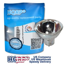 HQRP 12V 100W MR16 Shape GZ6.35 Bi-Pin Base Halogen Lamp Bulb for Sankyo Sound 700 / Dualux 1000H / Dualux 1000-H Replacement Plus Coaster