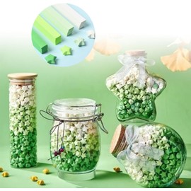 shypeg Origami Stars Papers 540 Sheets Double Sided Origami Stars Paper Solid Lucky Star Origami Strips for Make Wishing Stars DIY Hand Art Crafts Supplies Lucky Star Decoration Patrick's Day(Green)