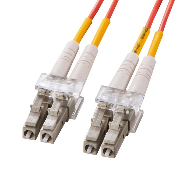 Sanwa Supply HKB-LCLC5-10N Optical Fiber Cable (Multi 50μm, LC x 2-LC x 2, 10 m)