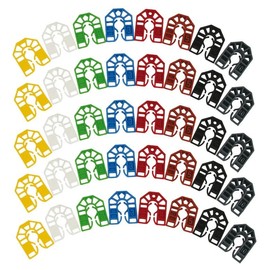 TERF® 55mm X 43mm (1-10mm Mixed Size Thick) U Shims Packers Spacers Plastic Packing Horseshoe Window Glazing Door Kitchen Cabinet Tiles Installations Mixed Size - Pack of 100