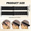 Wig Elastic Band Non-Skid Wig Grip Band Straps Adjustable, 6Pcs