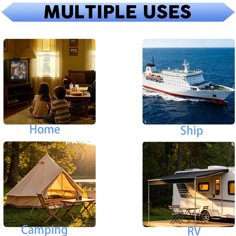 Digital HDTV Antenna,Satellite HD TV Antenna with 121Miles, Directional 360