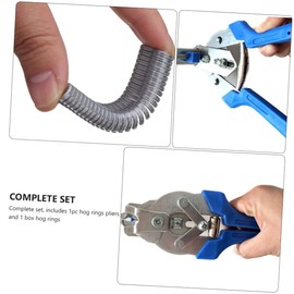 SHINEOFI 1 Set Multifunctional Ring Pliers for Poultry Cages Fasten Clips Repair Tool with Auto Feed Design Efficient Wire Cage Clamp for Farmers and