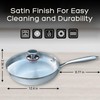 Easy Greasy 12 Inch Stainless Steel Skillet with Lid -