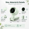 3-in-1 Portable Neck Fan for Travel – Foldable 5-Speed USB