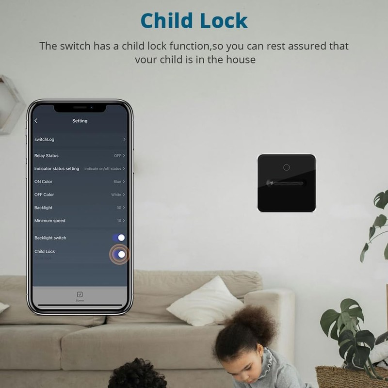 Snblzhef Zigbee Touch and Slider Fan Light Control Switch, Smart