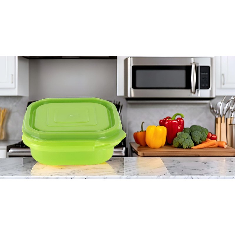 COMPAC HOME Square Bowl Container - 7oz - Light Green