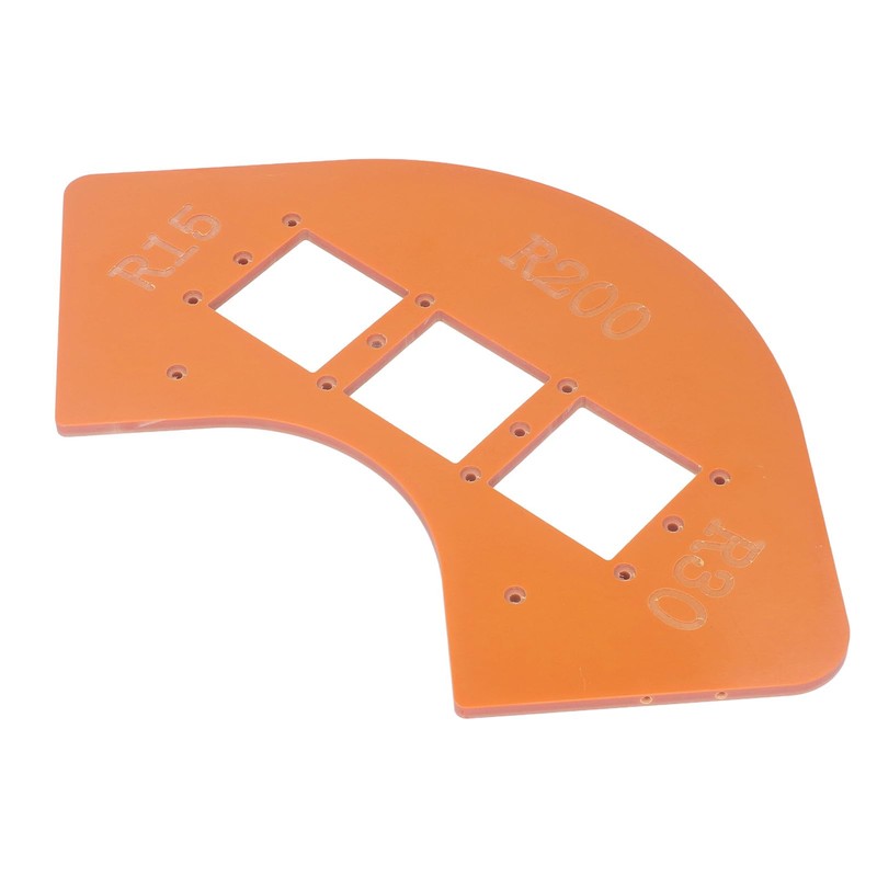Rounded Corner Template Set for Woodworking Router Radius Jig with