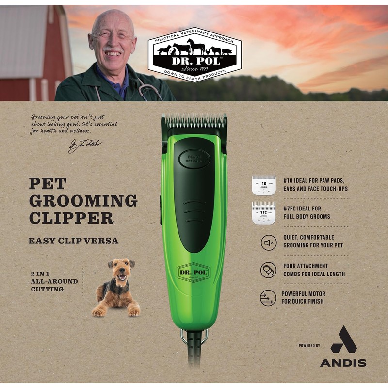 Andis Dr. Pol Easy Clip Versa Clipper Kit - Complete
