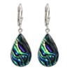 I-be, Paua Shell Abalone Drop Earrings, 925 Silver, 398204 KB,