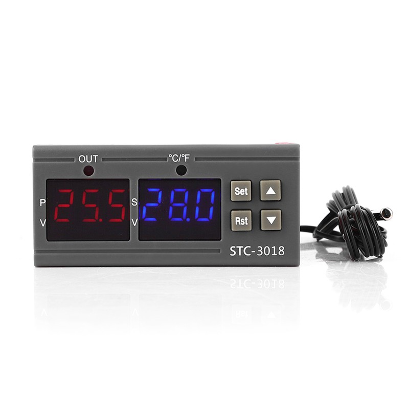 STC-3018 Digital Temperature Controller Sensor Thermostat with NTC Cable Length