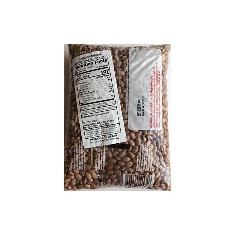 Broto Legal Feijao Carioca 1kg | Pinto Beans 35oz (PACK