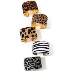 Gold Bangle Bracelet for Women Leopard Cuff Bracelet Fashion Leopard Print Bracelet Wide Cuff Bracelet Fashion Jewelry Gifts Accessories