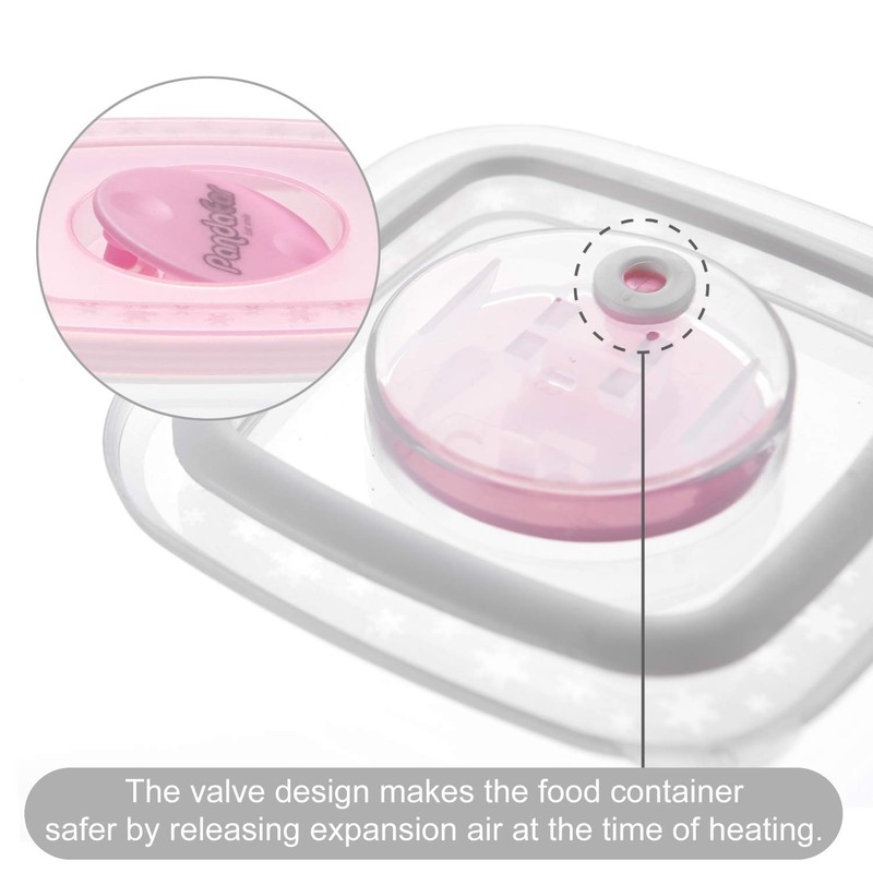 PandaEar Baby Food Snack Plastic Storage Container with Lids, 12