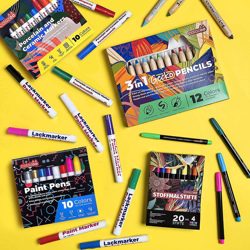 colozoo 3 in 1 Colouring Pencils | 24 Colours Set