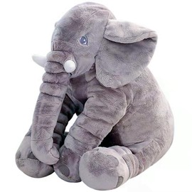 Ryttir 24 Inch Fuzzy Large Elephant Stuffed Animal, Soft Stuffed Elephant Plush Toy Cuddly Bedroom Elephant Decor, Funny Elephant Gifts for Women Girls Boys