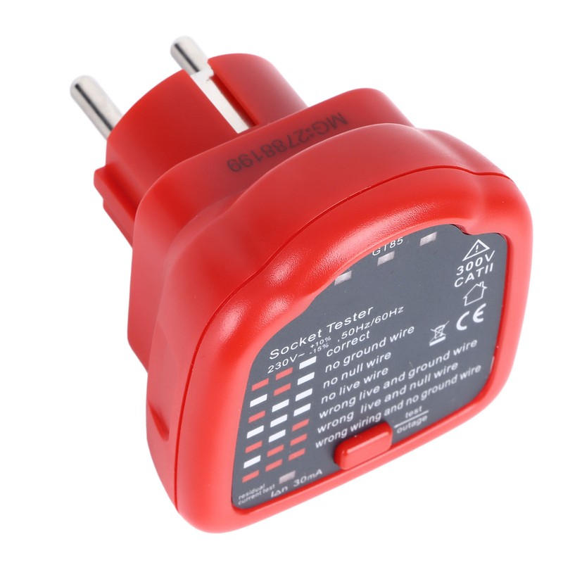 Socket Tester Electrical Detector AC Voltage Outlet Circuit Breaker Finder