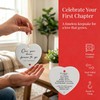 1 Year For Boyfriend Girlfriend Ceramic Heart Ornament
