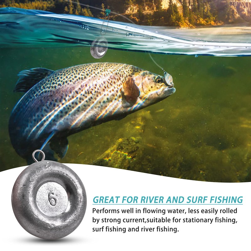 Fishing Weights Sinkers Surf Fishing Weights Coin-Sinkers Catfishing Tackle Saltwater